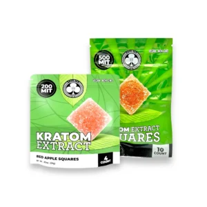 club 13 kratom extract gummies red apple squares 76811