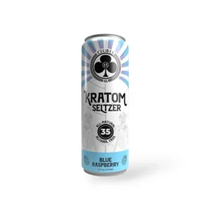 club 13 kratom seltzer blue raspberry 35mg 12oz 39889