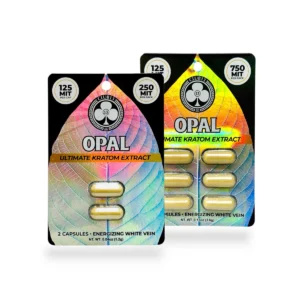 club 13 ultimate kratom extract capsules opal 125 mit per capsule set 77255