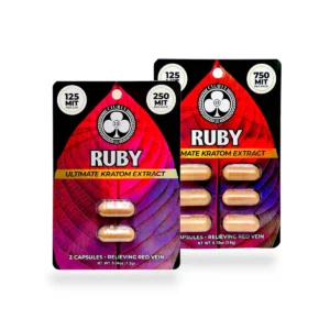 club 13 ultimate kratom extract capsules ruby 125 mit per capsule set 38666