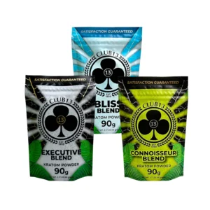 club 13 kratom blend powder sampler 29905