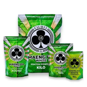 club 13 kratom powder maeng da white set 16396