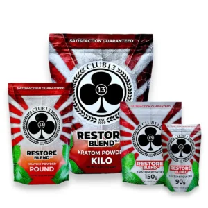 club 13 kratom powder restore blend set 38110